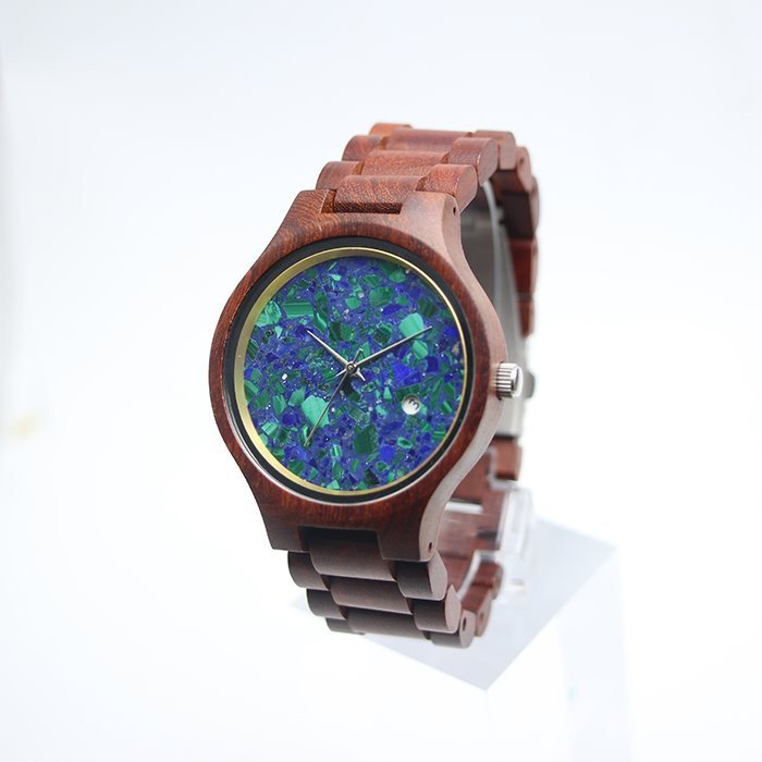 Blue And Wood Watch