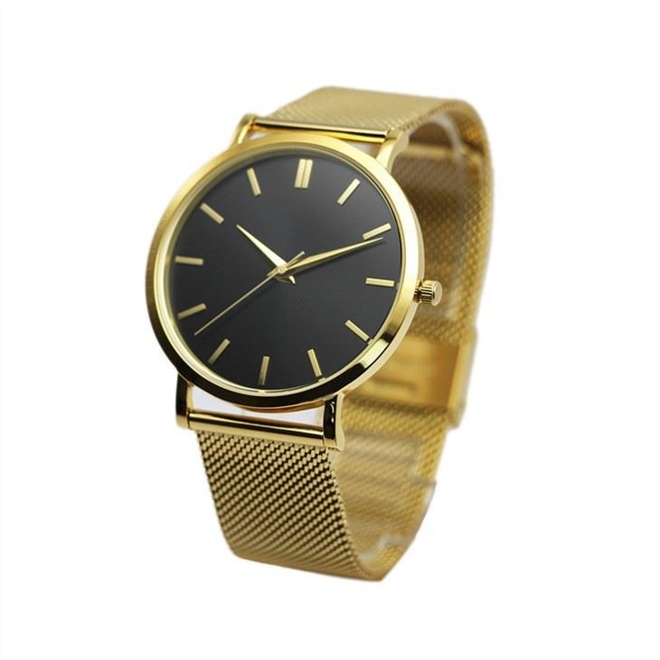 Minimalist Steel Quartz Watch Men Women